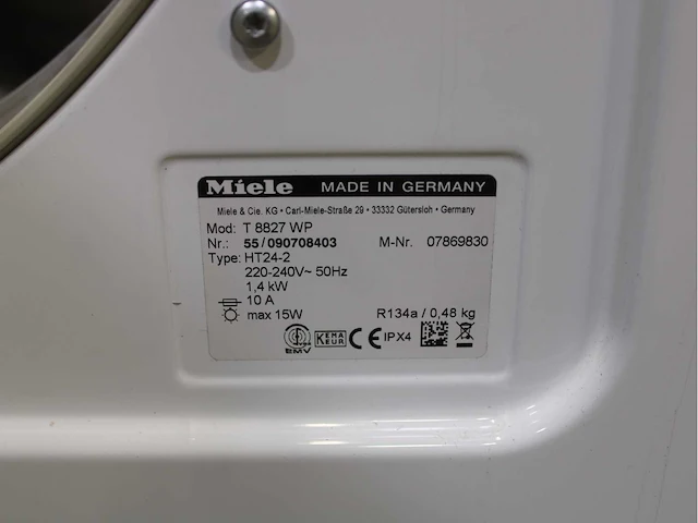 Miele w 5736 softcare system wasmachine & miele t 8827 wp softcare system ecocomfort wasdroger - afbeelding 8 van  8