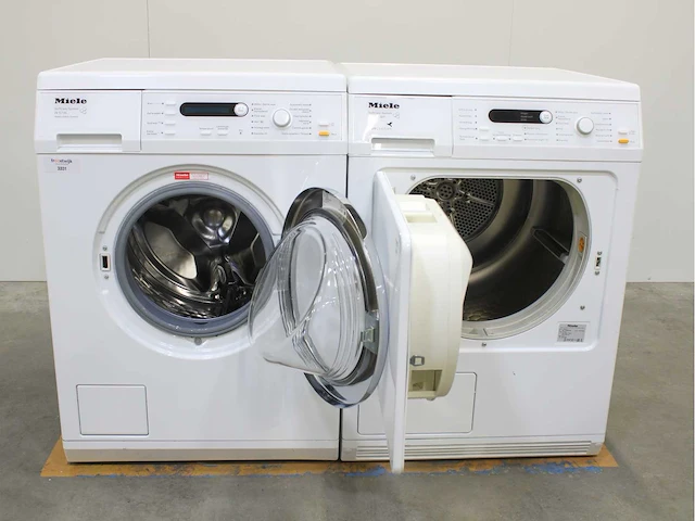 Miele w 5736 softcare system wasmachines & miele t 8823 c softcare system wasdrogers - afbeelding 2 van  8