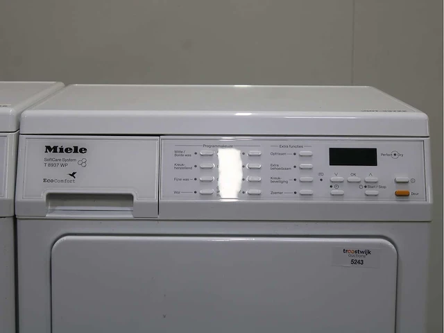 Miele w 5741 softcare system wasmachine & miele t 8937 wp softcare system ecocomfort wasdroger - afbeelding 6 van  8