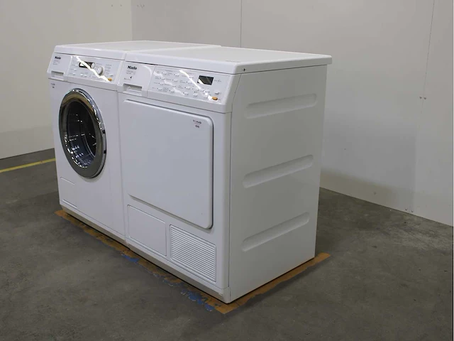 Miele w 5741 softcare system wasmachine & miele t 8937 wp softcare system ecocomfort wasdroger - afbeelding 7 van  8