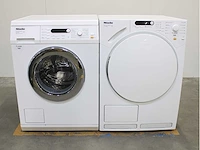 Miele w 5821 softcare system wasmachine & miele t 7744 c softcare system wasdroger - afbeelding 1 van  8