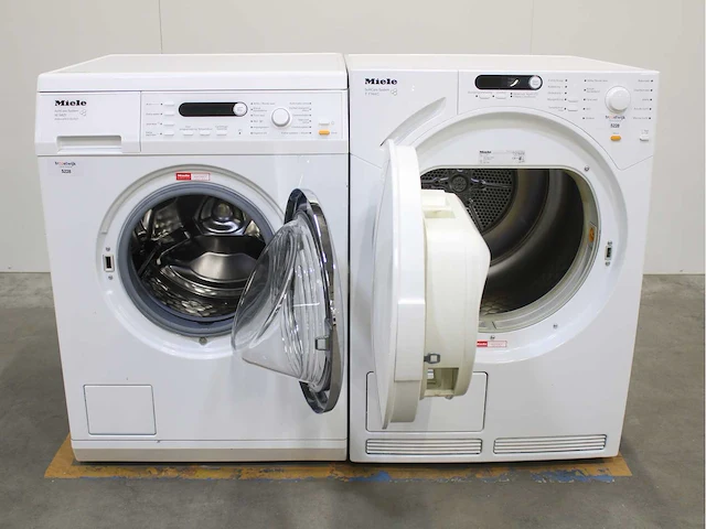 Miele w 5821 softcare system wasmachine & miele t 7744 c softcare system wasdroger - afbeelding 2 van  8
