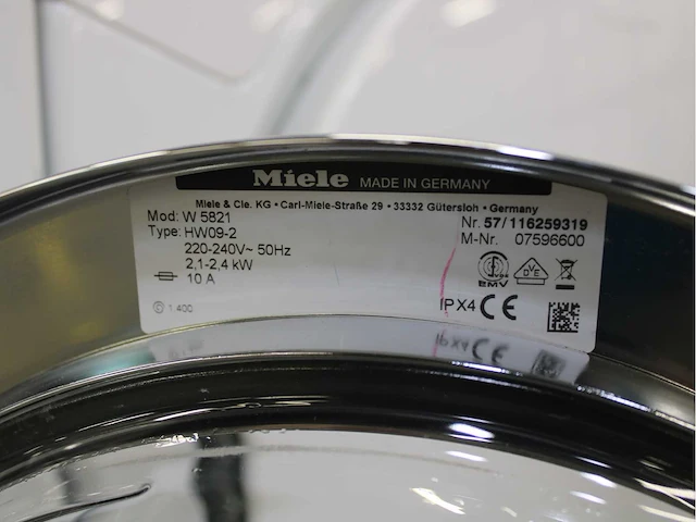 Miele w 5821 softcare system wasmachine & miele t 7744 c softcare system wasdroger - afbeelding 5 van  8