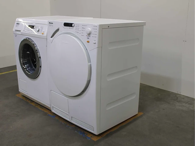 Miele w 5821 softcare system wasmachine & miele t 7744 c softcare system wasdroger - afbeelding 7 van  8