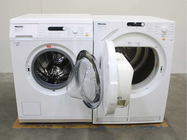 Miele w 5821 softcare system wasmachine & miele t 7744 c softcare system wasdroger - afbeelding 2 van  8