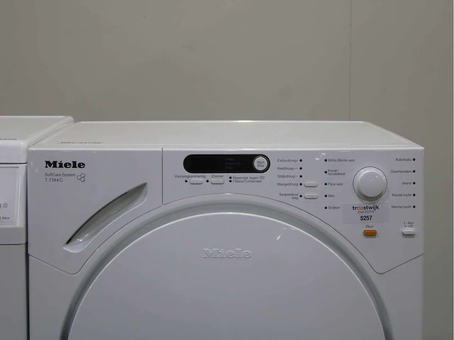 Miele w 5821 softcare system wasmachine & miele t 7744 c softcare system wasdroger - afbeelding 6 van  8
