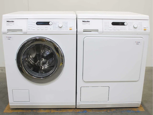 Miele w 5821 softcare system wasmachine & miele t 8423 c softcare system wasdroger - afbeelding 1 van  8