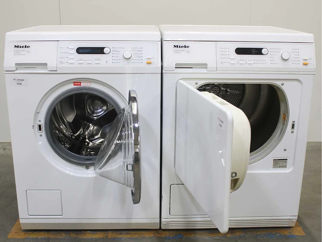 Miele w 5821 softcare system wasmachine & miele t 8423 c softcare system wasdroger - afbeelding 2 van  8