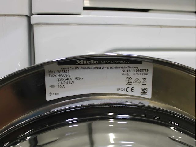 Miele w 5821 softcare system wasmachine & miele t 8423 c softcare system wasdroger - afbeelding 5 van  8