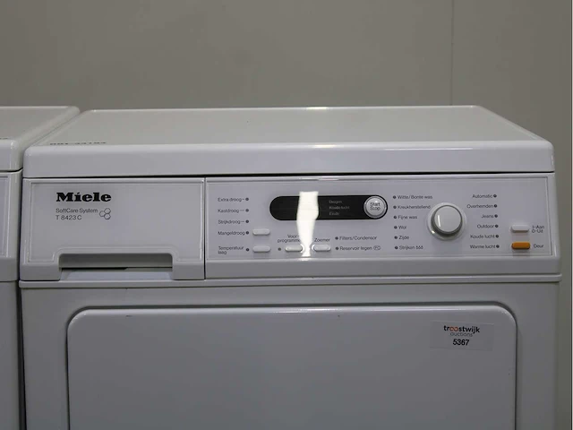 Miele w 5821 softcare system wasmachine & miele t 8423 c softcare system wasdroger - afbeelding 6 van  8