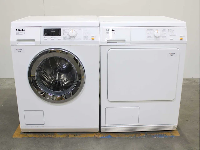 Miele w 5821 softcare system wasmachine & miele t 8813 c edition 111 wasdroger - afbeelding 1 van  8