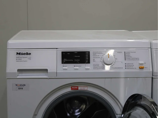 Miele w 5821 softcare system wasmachine & miele t 8813 c edition 111 wasdroger - afbeelding 3 van  8