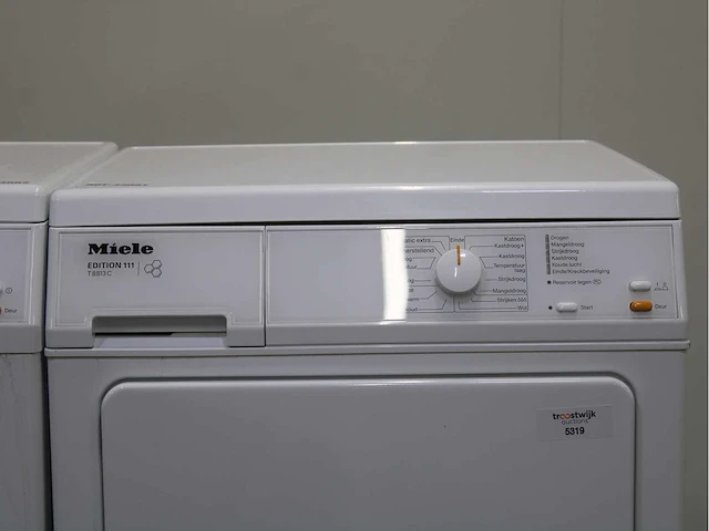 Miele w 5821 softcare system wasmachine & miele t 8813 c edition 111 wasdroger - afbeelding 6 van  8