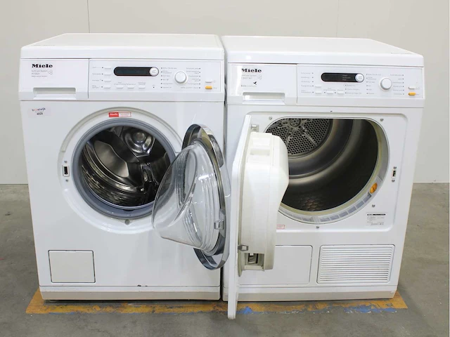 Miele w 5821 softcare system wasmachine & miele t 8827 wp softcare system ecocomfort wasdroger - afbeelding 2 van  8