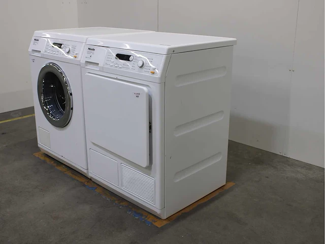 Miele w 5821 softcare system wasmachine & miele t 8827 wp softcare system ecocomfort wasdroger - afbeelding 7 van  8