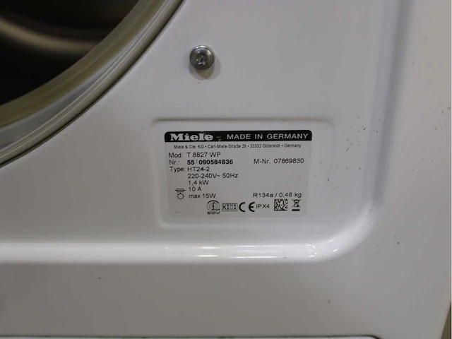 Miele w 5821 softcare system wasmachine & miele t 8827 wp softcare system ecocomfort wasdroger - afbeelding 8 van  8