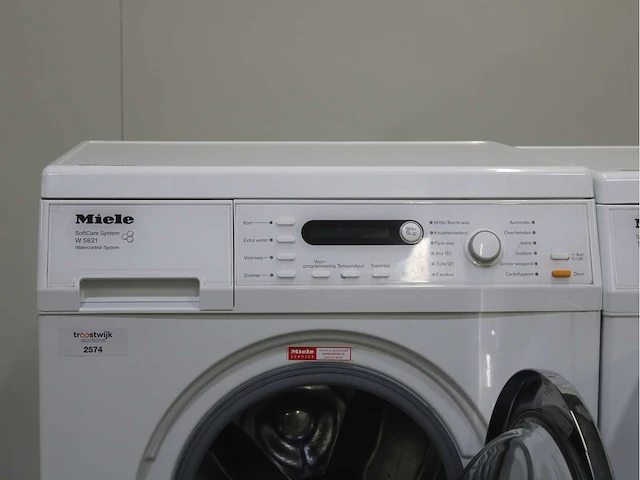 Miele w 5821 softcare system wasmachines & miele t 8827 wp softcare system ecocomfort wasdrogers - afbeelding 3 van  8
