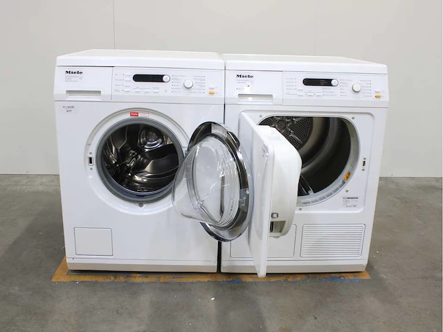 Miele w 5821 softcare system wasmachines & miele t 8827 wp softcare system ecocomfort wasdrogers - afbeelding 2 van  8