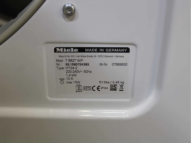 Miele w 5821 softcare system wasmachines & miele t 8827 wp softcare system ecocomfort wasdrogers - afbeelding 8 van  8