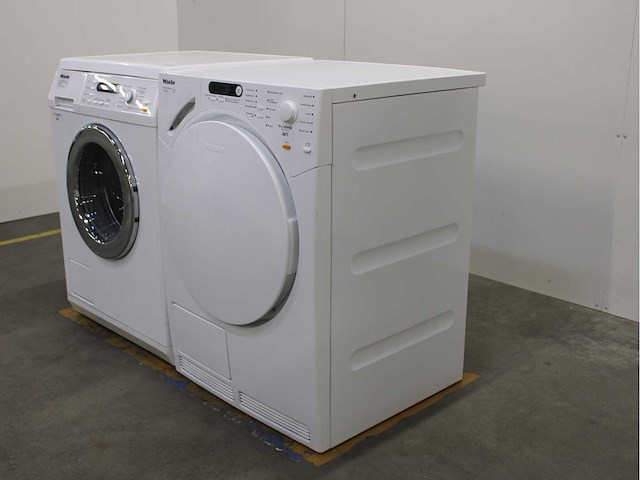 Miele w 5825 softcare system wasmachine & miele t 7744 c softcare system wasdroger - afbeelding 7 van  8