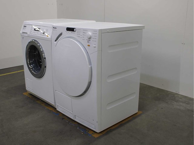 Miele w 5825 softcare system wasmachine & miele t 7748 c softcare system wasdroger - afbeelding 7 van  8