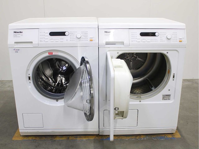 Miele w 5825 softcare system wasmachine & miele t 8423 c softcare system wasdroger - afbeelding 2 van  8