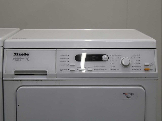 Miele w 5825 softcare system wasmachine & miele t 8423 c softcare system wasdroger - afbeelding 6 van  8