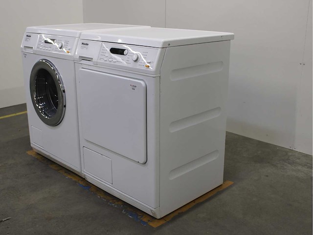 Miele w 5825 softcare system wasmachine & miele t 8423 c softcare system wasdroger - afbeelding 7 van  8