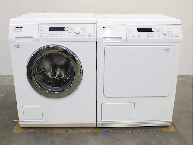 Miele w 5825 softcare system wasmachine & miele t 8823 c softcare system wasdroger - afbeelding 1 van  8