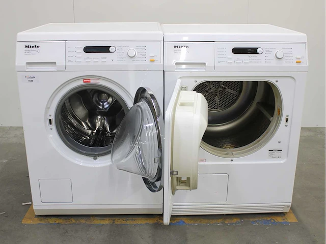 Miele w 5825 softcare system wasmachine & miele t 8823 c softcare system wasdroger - afbeelding 2 van  8