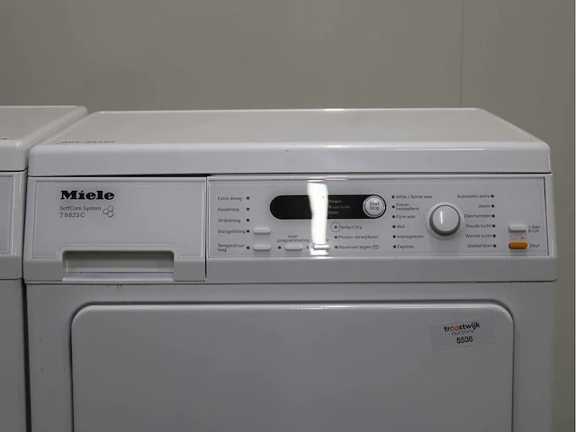 Miele w 5825 softcare system wasmachine & miele t 8823 c softcare system wasdroger - afbeelding 6 van  8