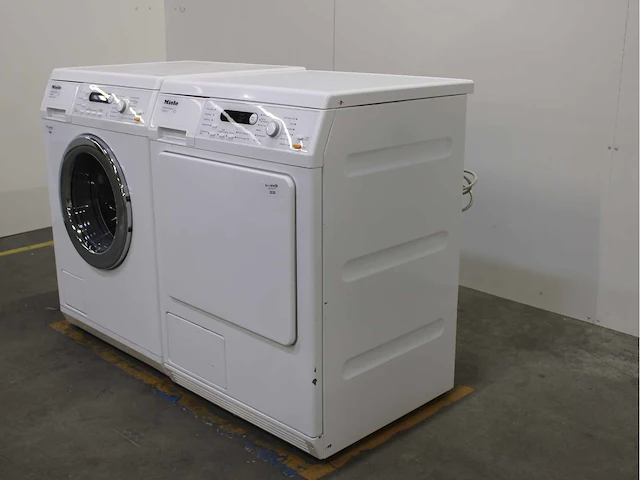 Miele w 5825 softcare system wasmachine & miele t 8823 c softcare system wasdroger - afbeelding 7 van  8