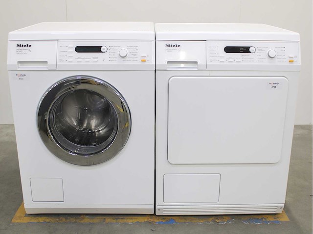 Miele w 5825 softcare system wasmachine & miele t 8823 c softcare system wasdroger - afbeelding 1 van  8