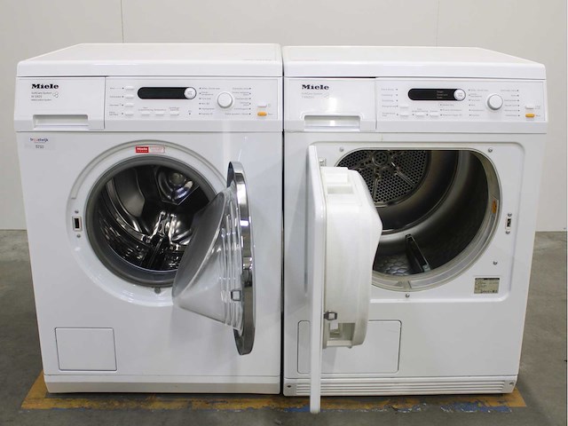 Miele w 5825 softcare system wasmachine & miele t 8823 c softcare system wasdroger - afbeelding 2 van  8
