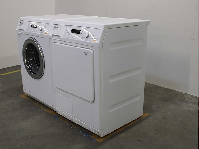 Miele w 5825 softcare system wasmachine & miele t 8823 c softcare system wasdroger - afbeelding 7 van  8