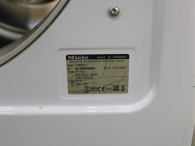 Miele w 5825 softcare system wasmachine & miele t 8823 c softcare system wasdroger - afbeelding 8 van  8