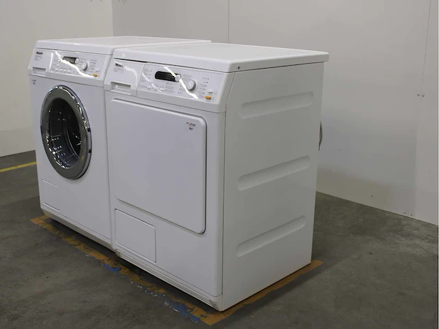 Miele w 5825 softcare system wasmachine & miele t 8823 c softtronic wasdroger - afbeelding 7 van  8