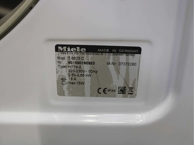 Miele w 5825 softcare system wasmachine & miele t 8823 c softtronic wasdroger - afbeelding 8 van  8