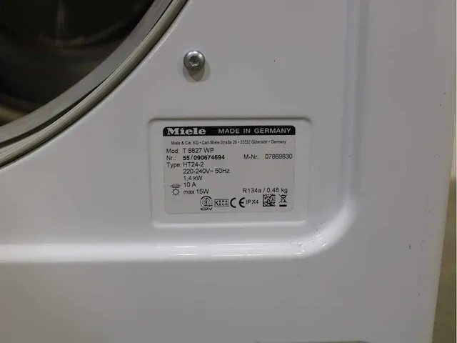 Miele w 5825 softcare system wasmachine & miele t 8827 wp softcare system ecocomfort droger - afbeelding 8 van  8