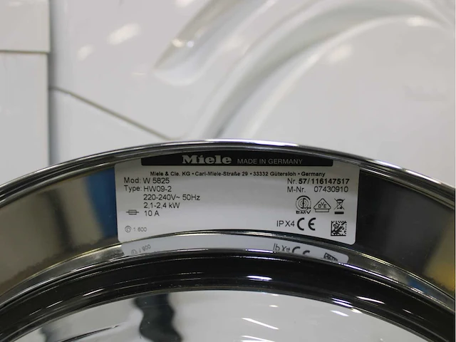 Miele w 5825 softcare system wasmachines & miele t 7950 wp ecocomfort wasdrogers - afbeelding 5 van  8