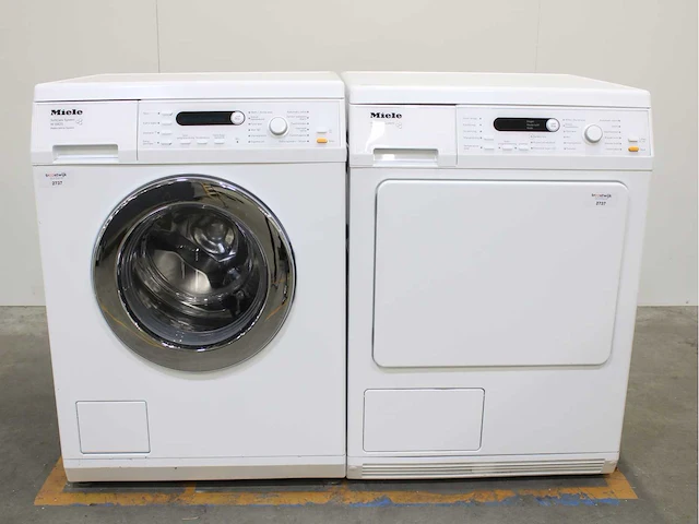 Miele w 5825 softcare system wasmachines & miele t 8823 c softtronic wasdrogers - afbeelding 1 van  8