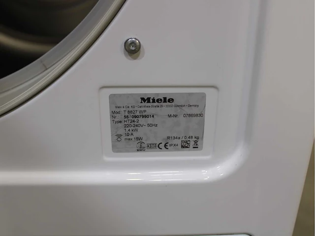 Miele w 5825 softtronic wasmachines & miele t 8827 wp softcare system ecocomfort wasdrogers - afbeelding 8 van  8
