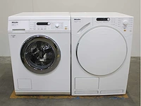 Miele w 5843 softcare system wasmachine & miele t 7744 c softcare system wasdroger - afbeelding 1 van  8