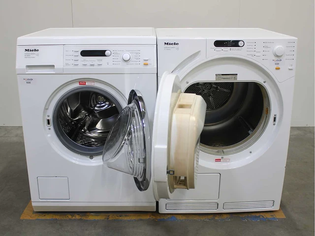 Miele w 5843 softcare system wasmachine & miele t 7744 c softcare system wasdroger - afbeelding 2 van  8