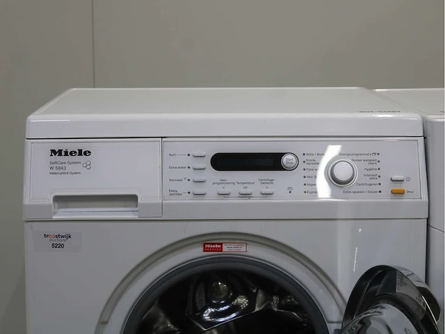 Miele w 5843 softcare system wasmachine & miele t 7744 c softcare system wasdroger - afbeelding 3 van  8