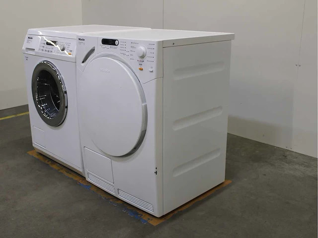 Miele w 5843 softcare system wasmachine & miele t 7744 c softcare system wasdroger - afbeelding 7 van  8