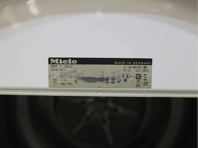 Miele w 5843 softcare system wasmachine & miele t 7744 c softcare system wasdroger - afbeelding 8 van  8
