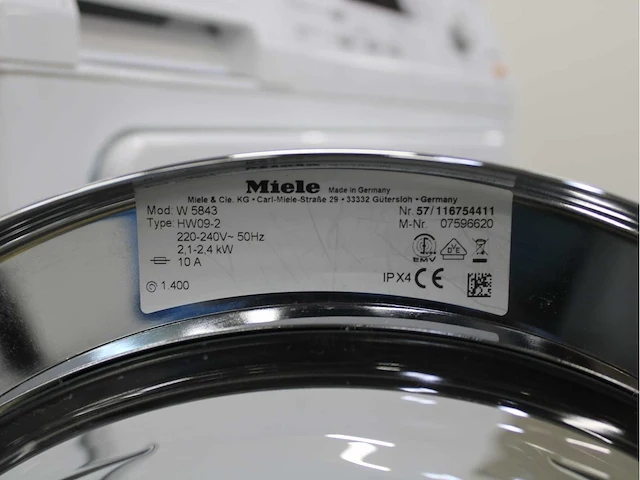 Miele w 5843 softcare system wasmachine & miele t 8841 c softcare system droger - afbeelding 5 van  8