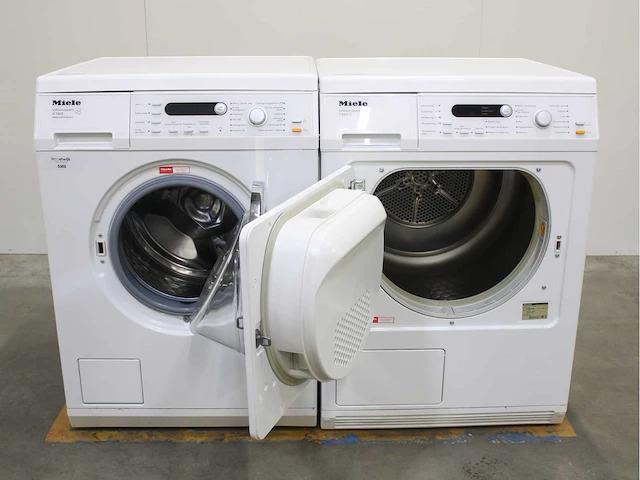 Miele w 5843 softcare system wasmachine & miele t 8841 c softcare system wasdroger - afbeelding 2 van  8