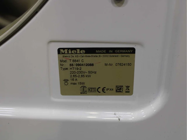 Miele w 5843 softcare system wasmachine & miele t 8841 c softcare system wasdroger - afbeelding 8 van  8